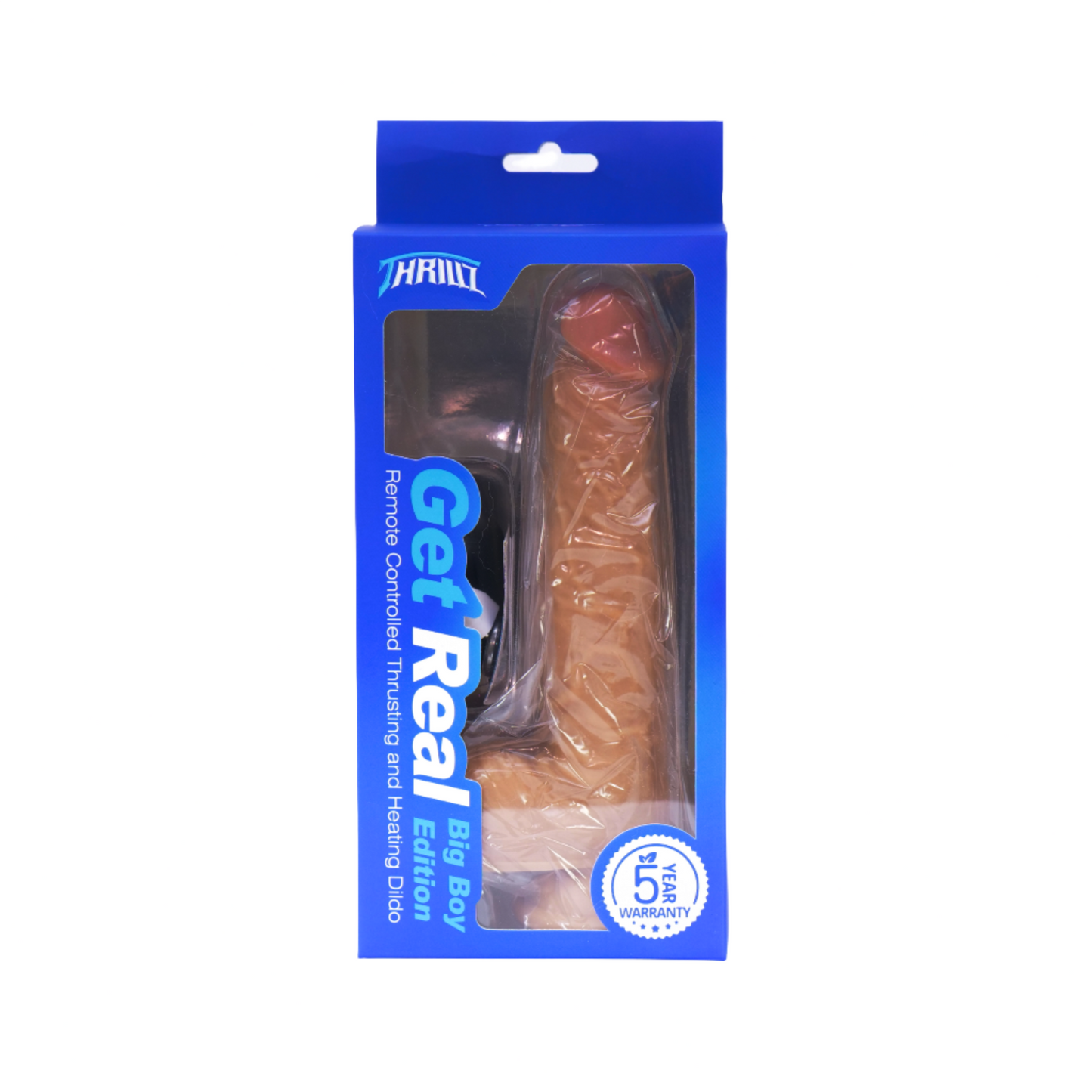Get Real Big Boy 8 inch Remote Controlled Thrusting Vibrating Heating Dildo