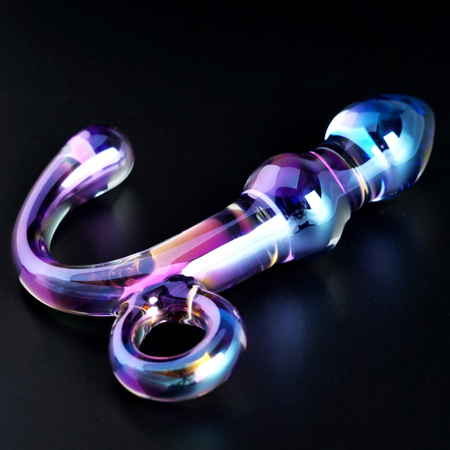 Orchid Pulse Glass Plug with Removable Bullet Vibe