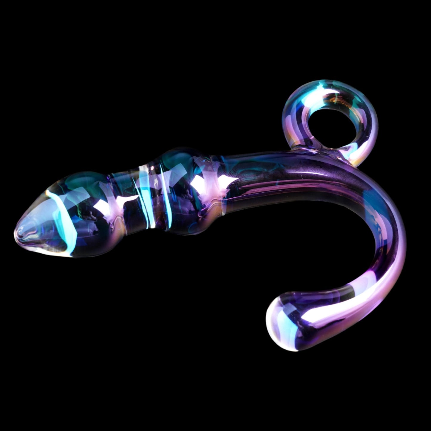 Orchid Pulse Glass Plug with Removable Bullet Vibe