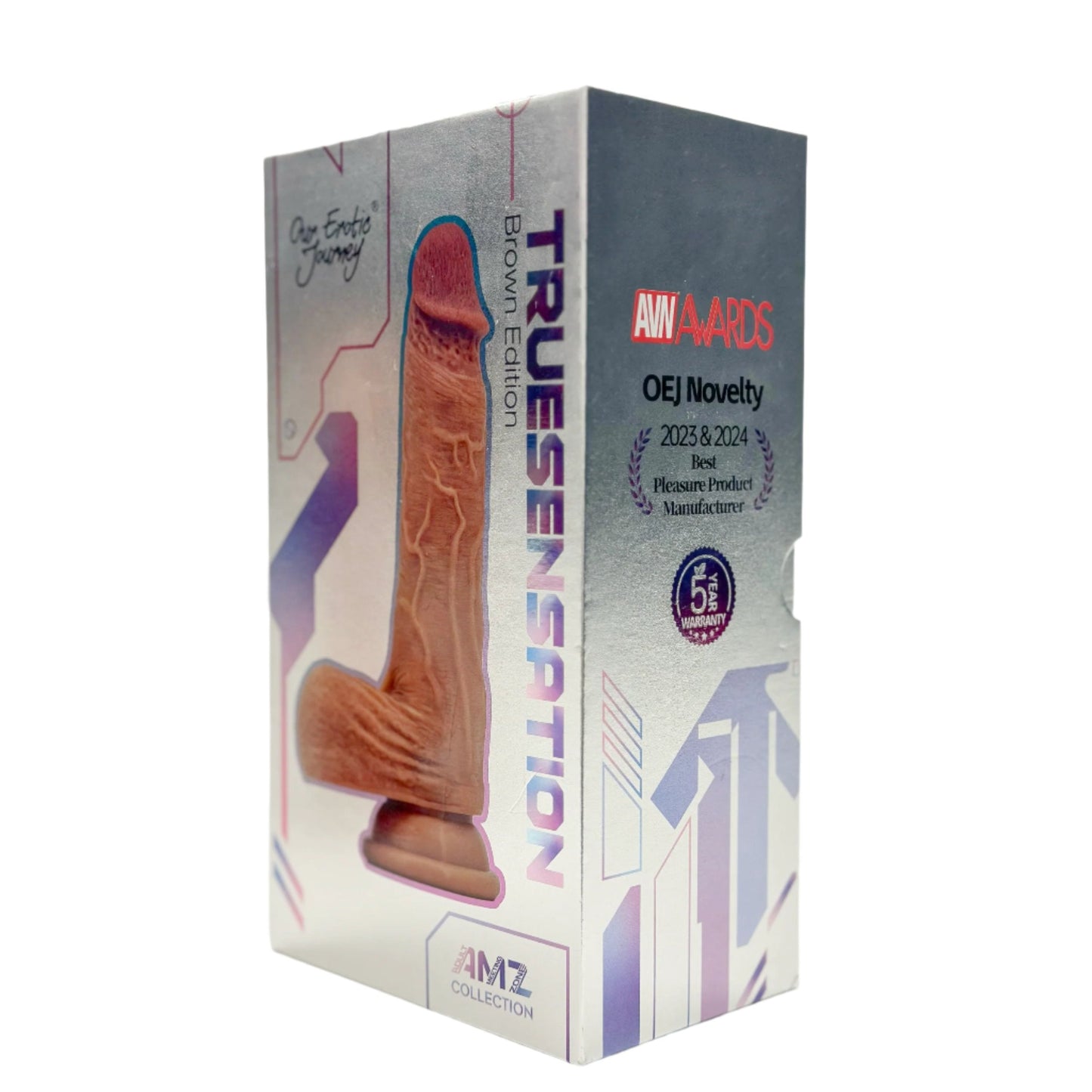 True Sensation App Controlled Vibrating Thrusting Heating Realistic 7 inch Dildo