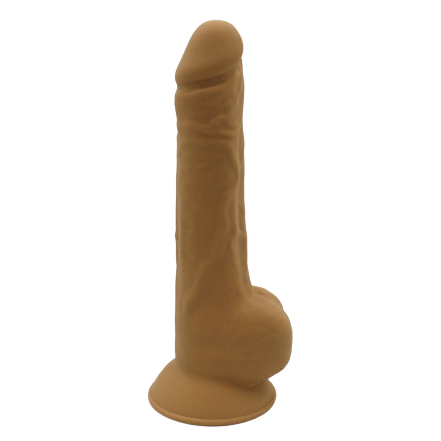 POC #1-Dual Density Realistic 7 inch Dildo-Light Caramel