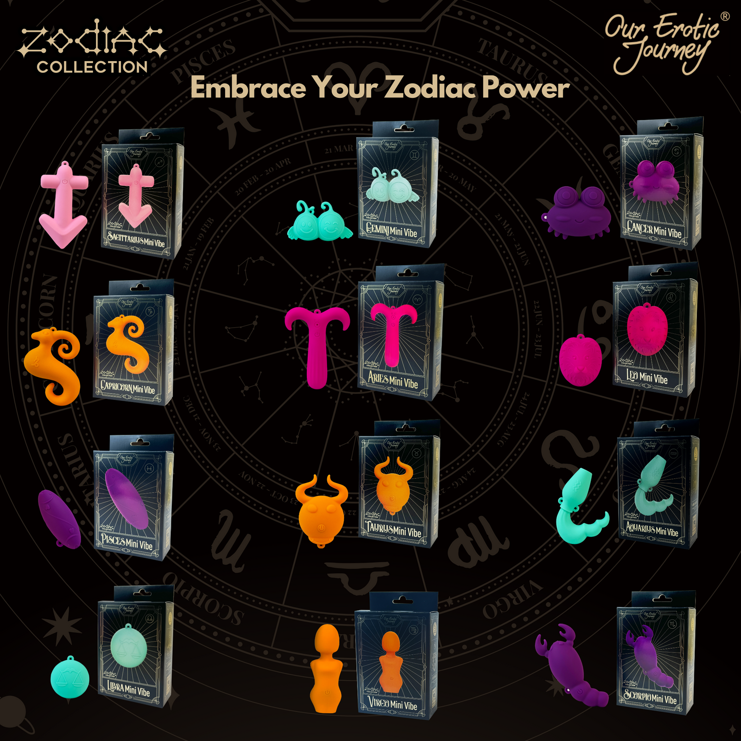 Zodiac Combo 1-36pcs + 12 Free Units + Display Kit
