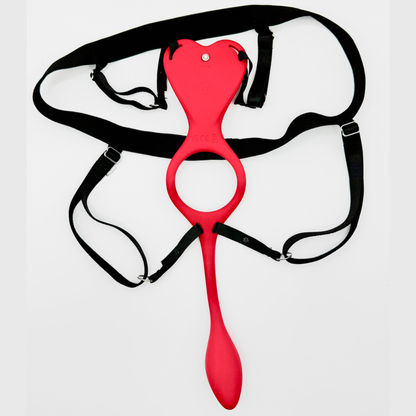Flutter PlugOn Wearable Panty Vibe & Anal Plug with Penis Access