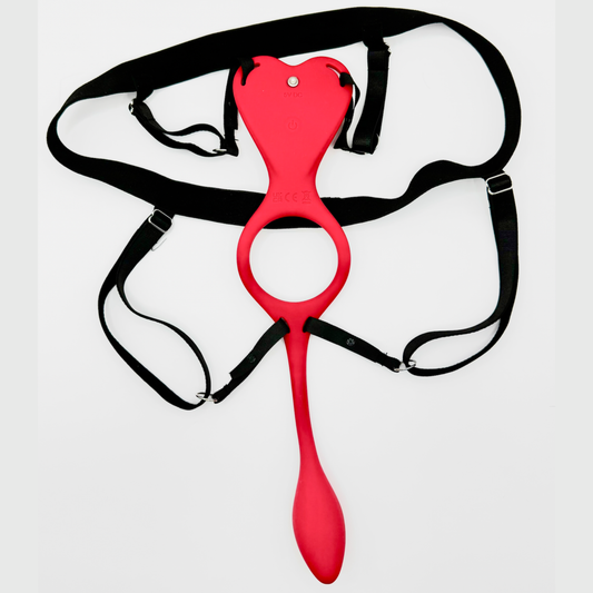 Flutter PlugOn Wearable Panty Vibe & Anal Plug with Penis Access